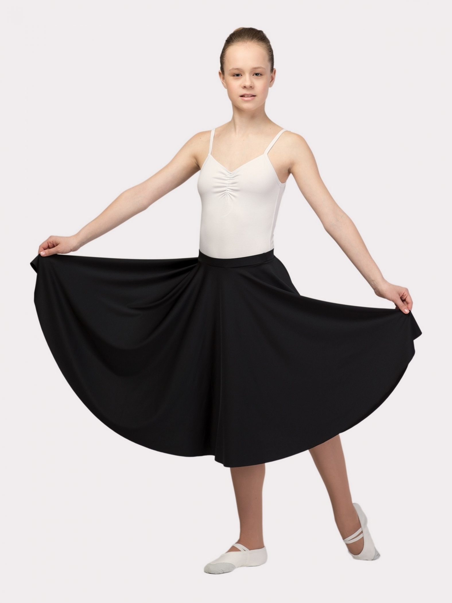 Юбка-солнце бесшовная на резинке, масло