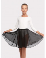 Юбка-солнце 40 см,  бесшовная, шифон