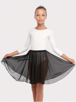 Юбка-солнце 40 см,  бесшовная, шифон