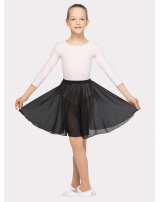 Юбка-солнце 49 см,  бесшовная, шифон