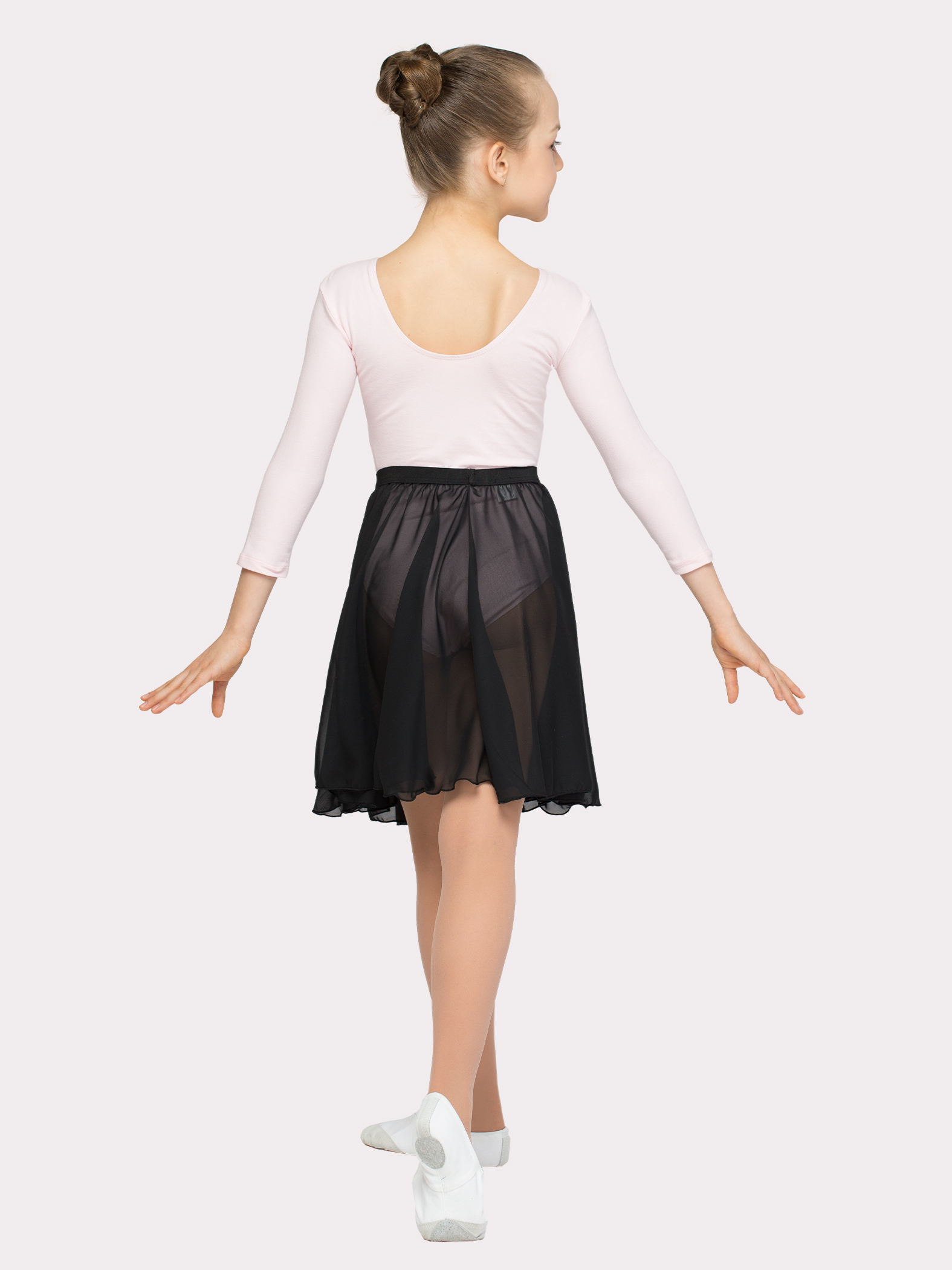 Юбка-солнце 49 см,  бесшовная, шифон