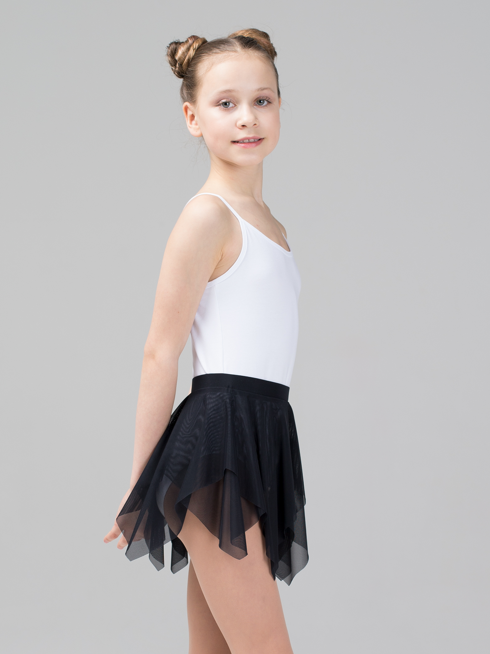 Юбка-лепесток двухслойная из сетки