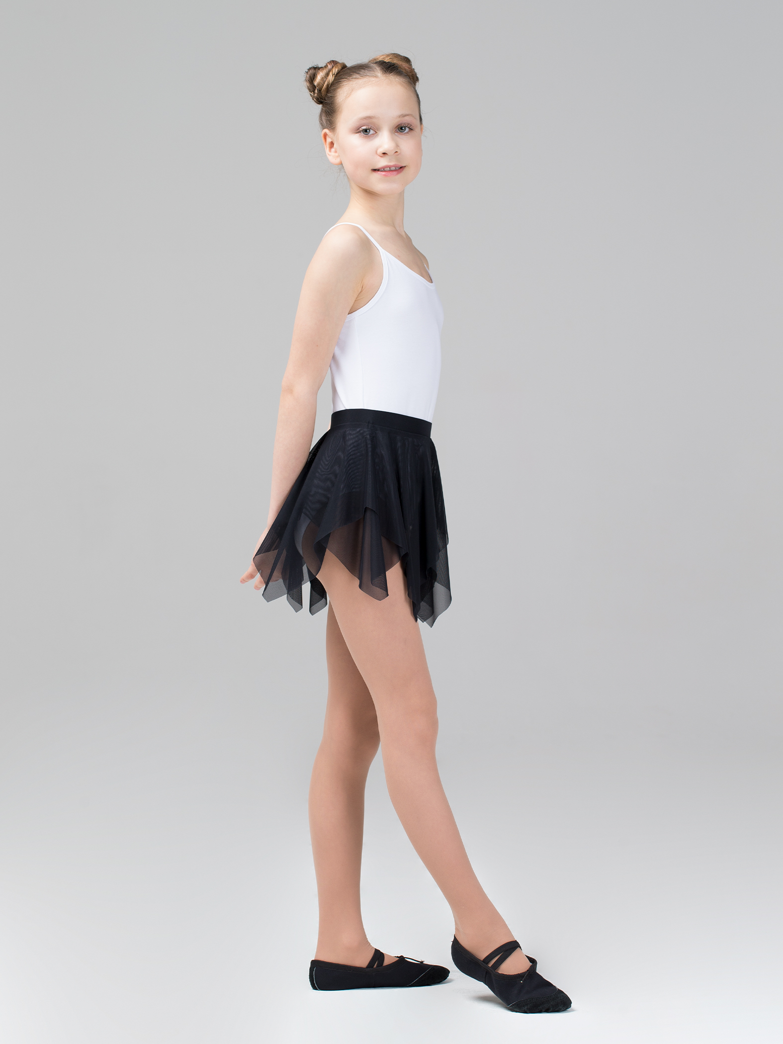 Юбка-лепесток двухслойная из сетки