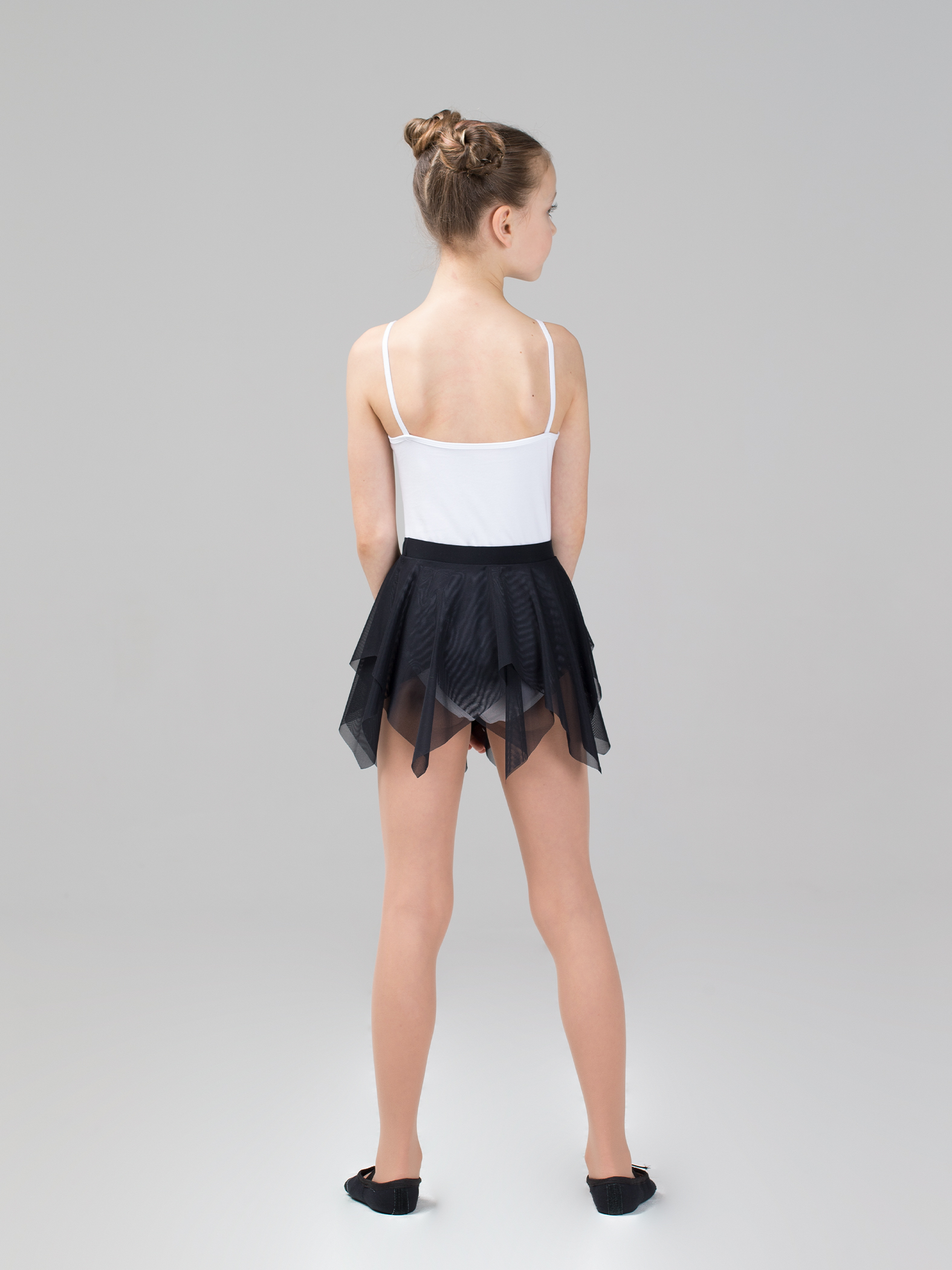 Юбка-лепесток двухслойная из сетки