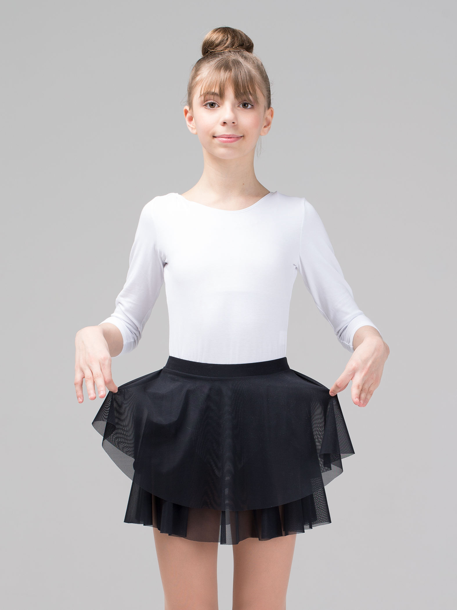 Юбка-солнце двухслойная