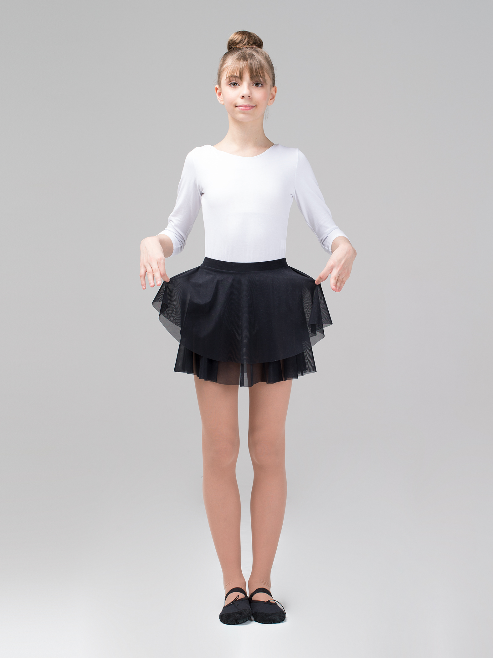 Юбка-солнце двухслойная