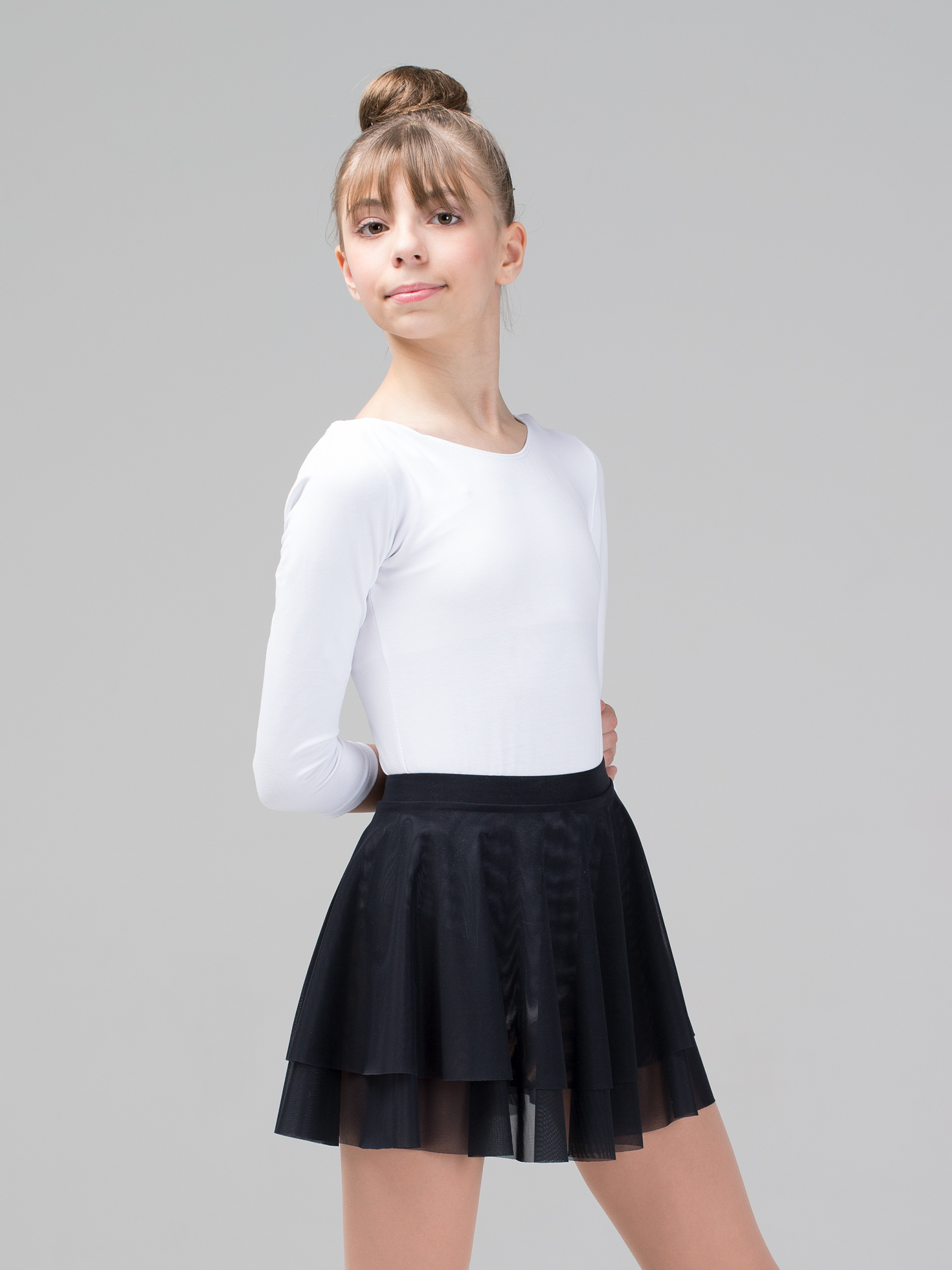 Юбка-солнце двухслойная